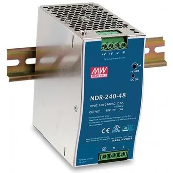 NDR-240-48 Блок питания на DIN-рейку, 48В, 5А, 240Вт Mean Well - БУ (царапины) NDR-240-48 Блок питания на DIN-рейку, 48В, 5А, 240Вт Mean Well - БУ (царапины)